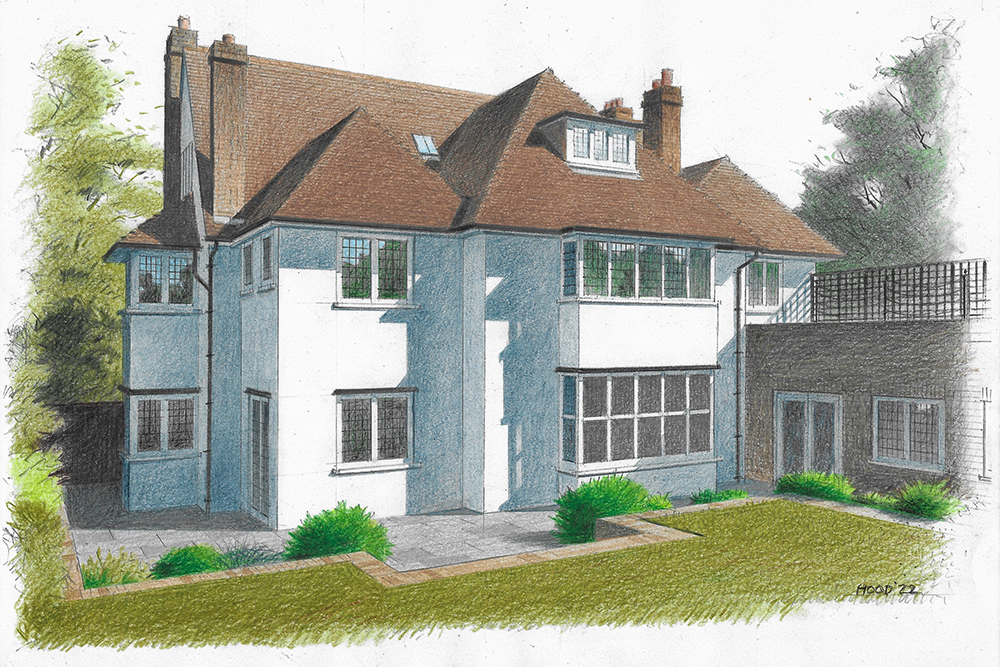 Hampstead Garden Suburb Conservation Area project. Architect: Peter Stern